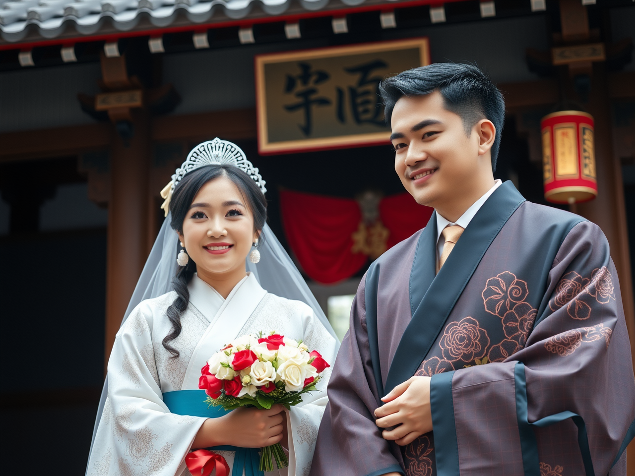 Traditional Japanese wedding ceremony